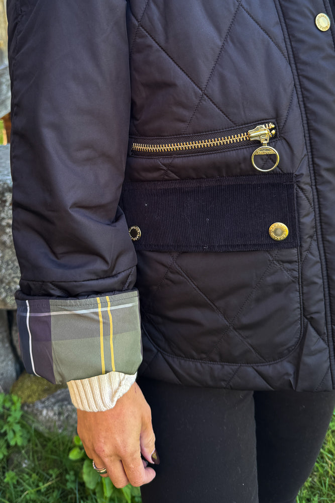 Martha Quilted Jacket Black