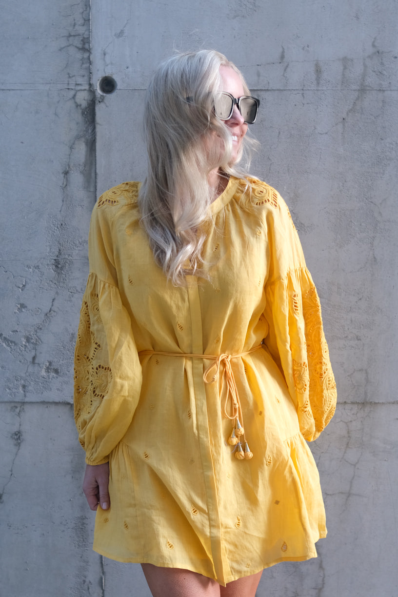 Lira Short Dress Warm Sun