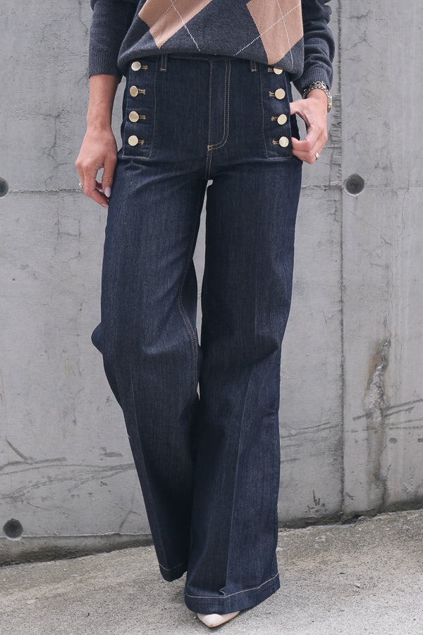 Giudith Pants Dark Denim Rinse