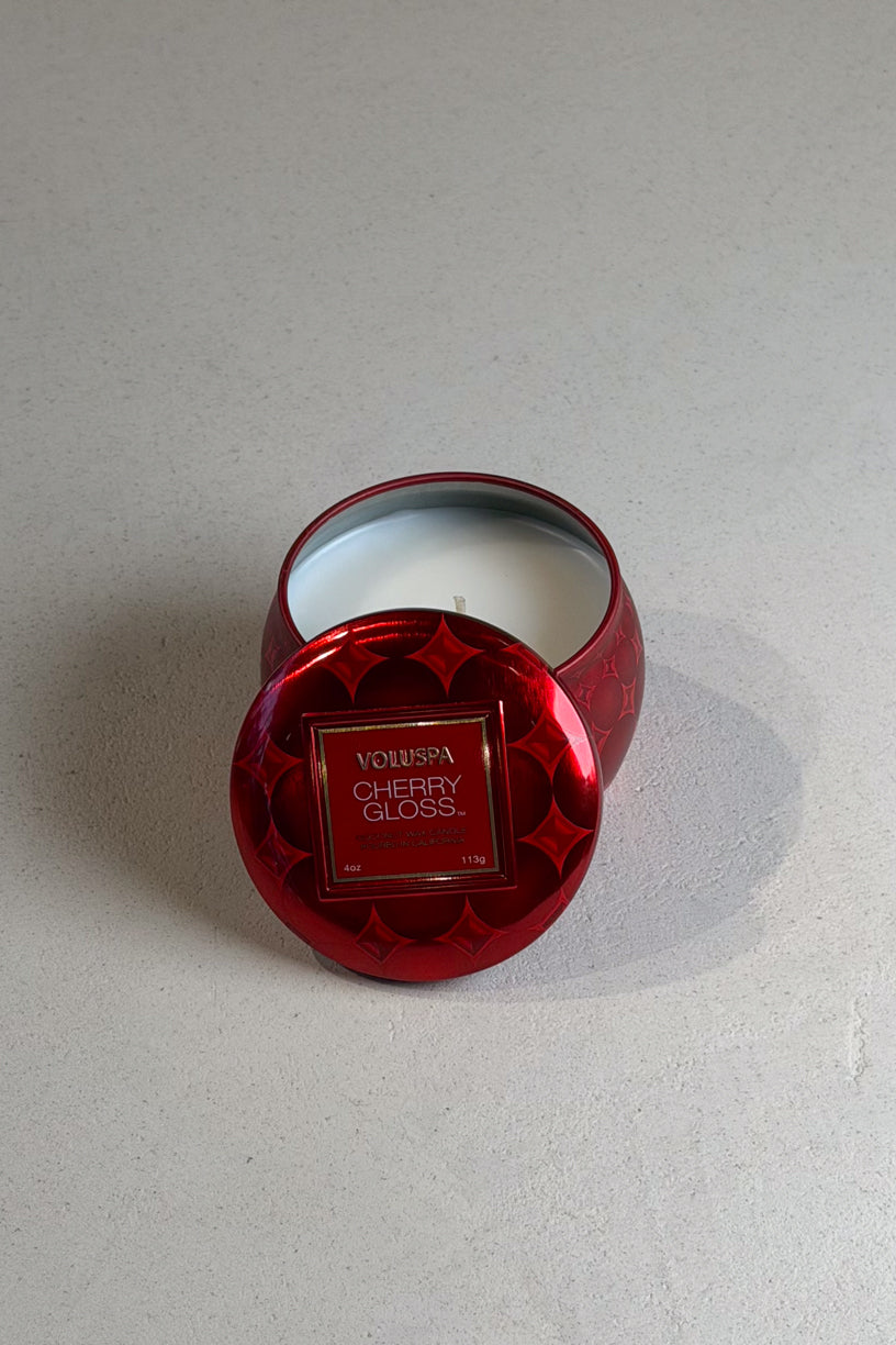 Mini Tin Candle 25tim Cherry Gloss