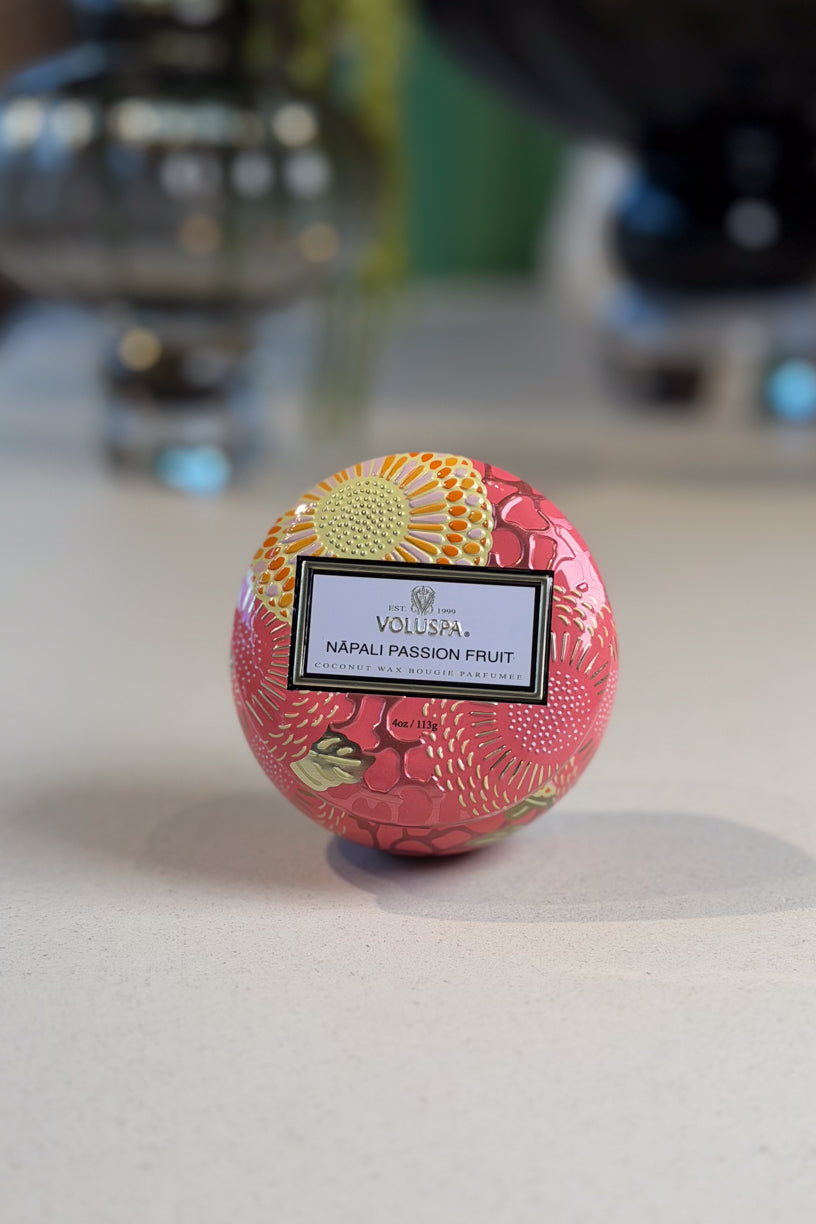 Mini Tin Candle 25timer Napoli Passion Fruits