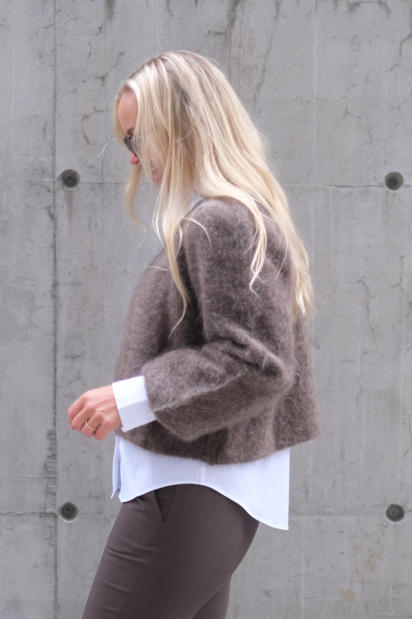 Amelia Chunky Cardigan Brown