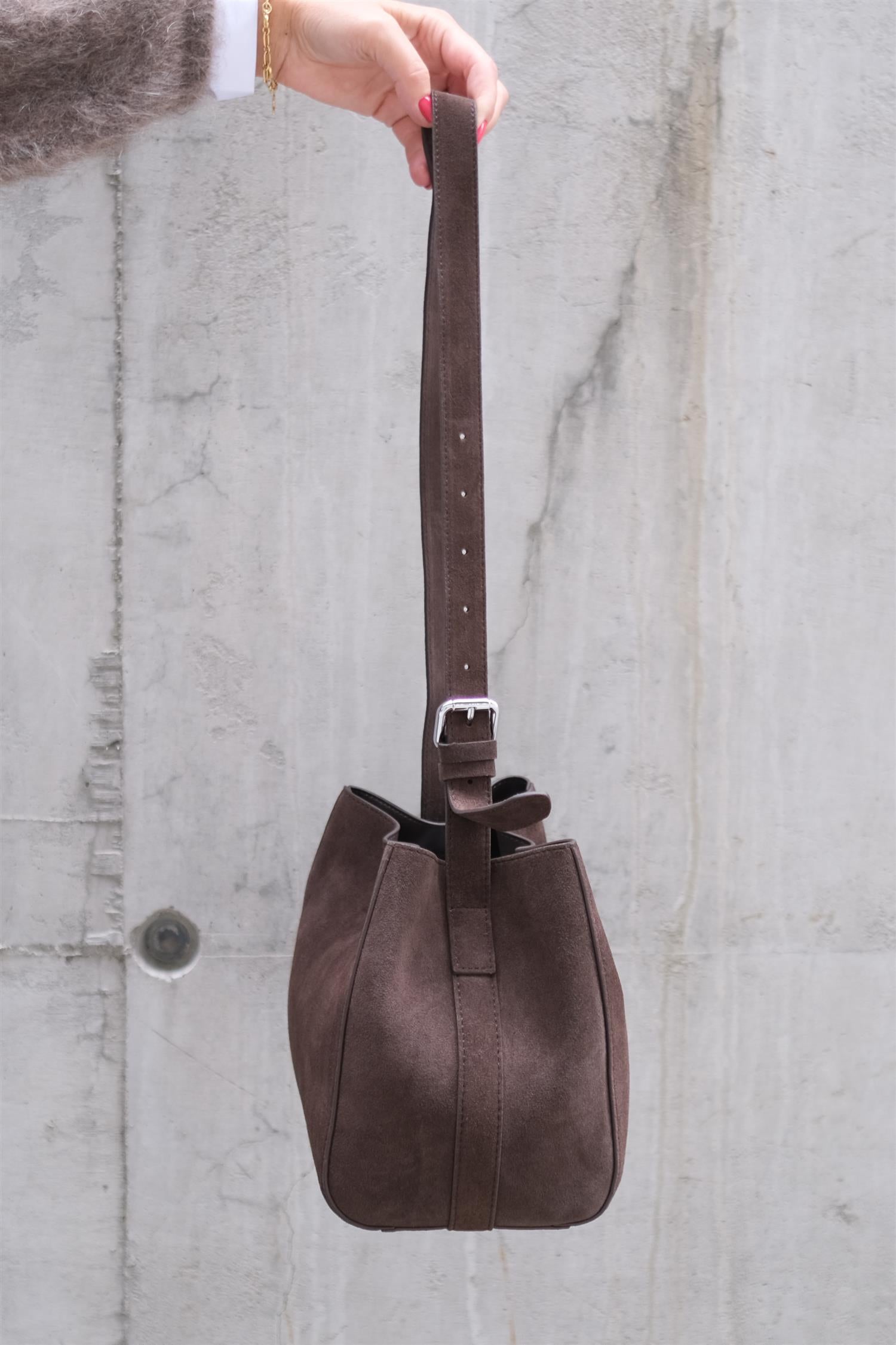 Sac Mini Suede Truffle