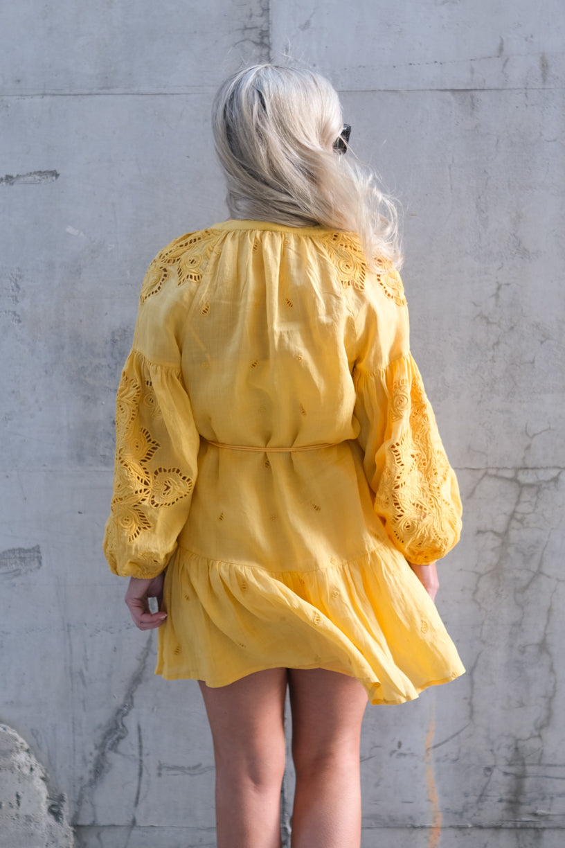 Lira Short Dress Warm Sun