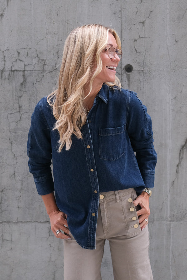 Atticus Shirt Denim Blue Ridge