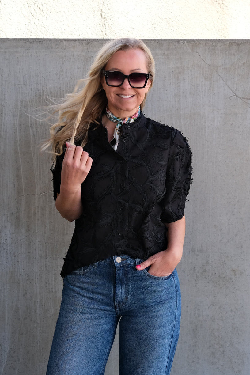 Seena Short Sleeve Shirt Black