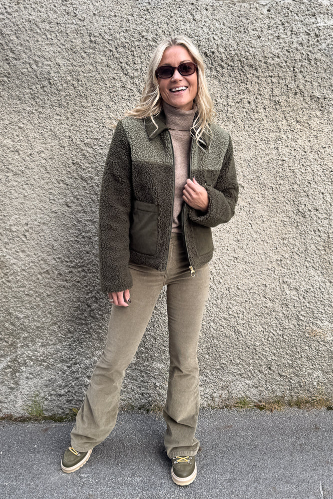 Malena Fleece Jacket Olive