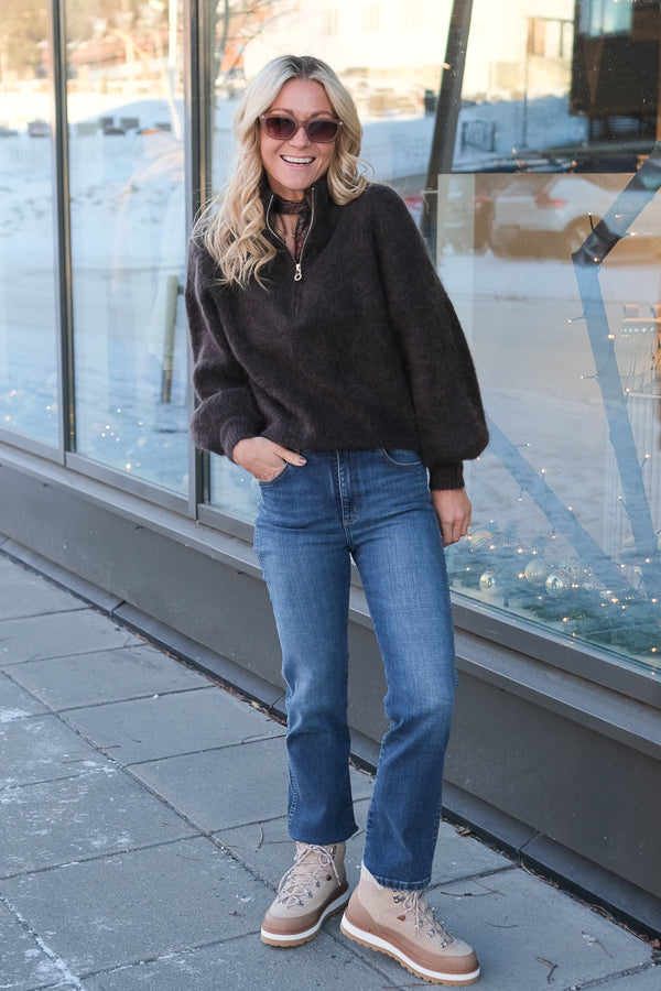 Li Chunky Sweater Dark Brown