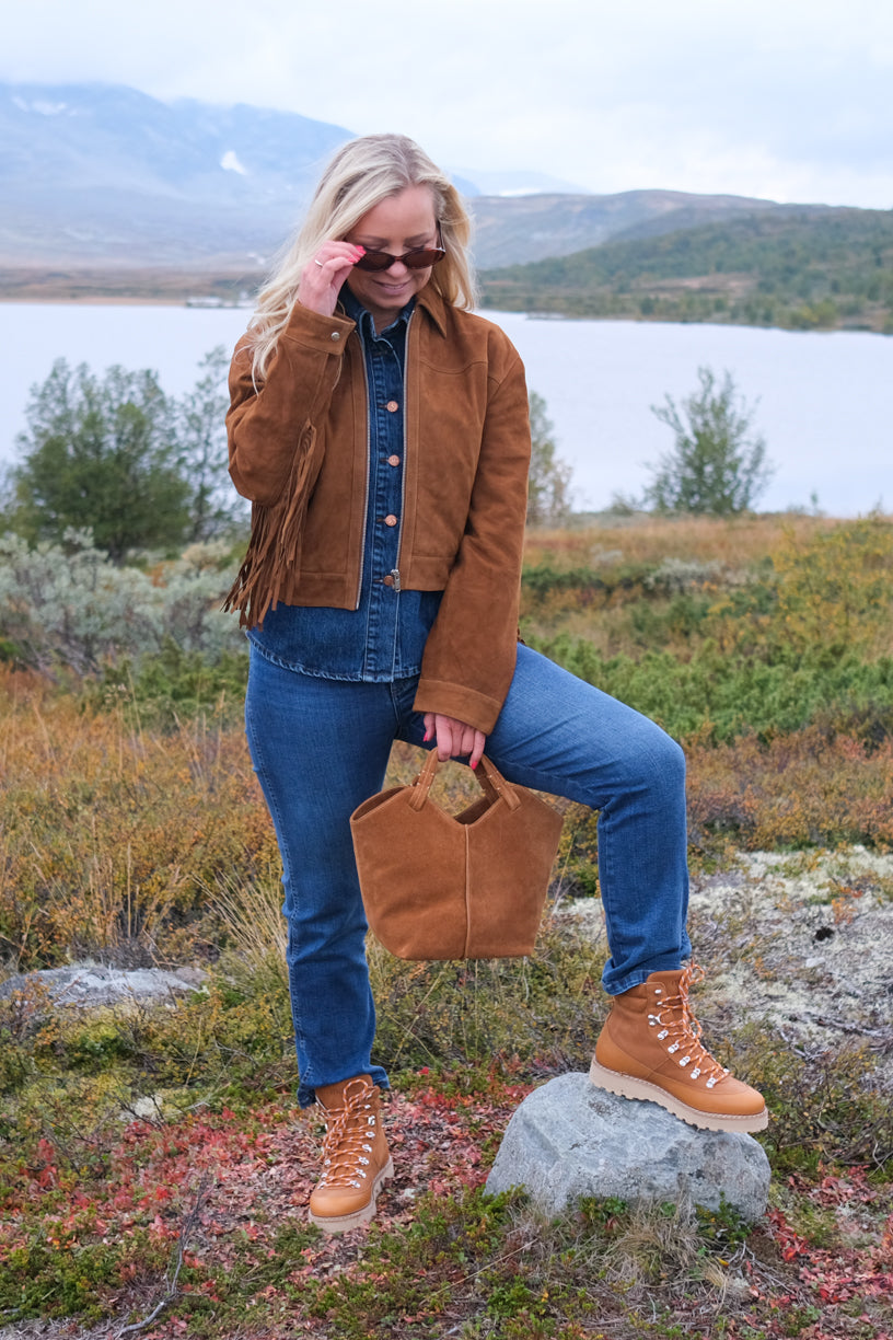 Maya Bag Suede Cognac