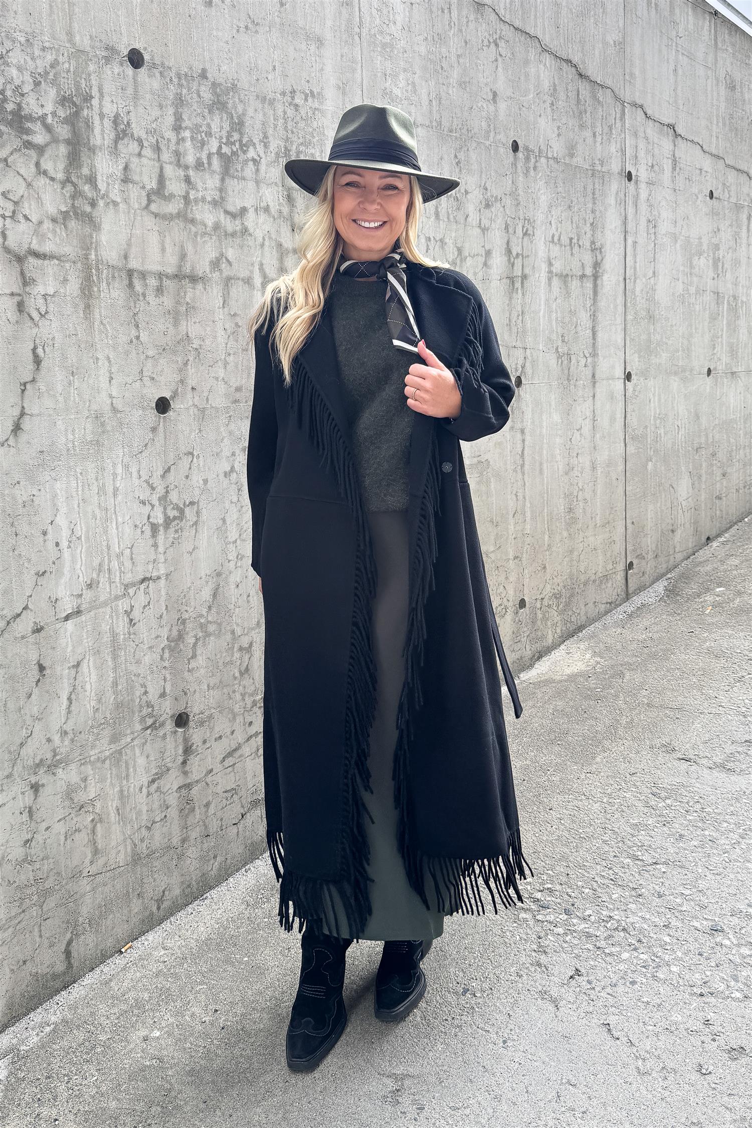 Deborah Wool Coat Black