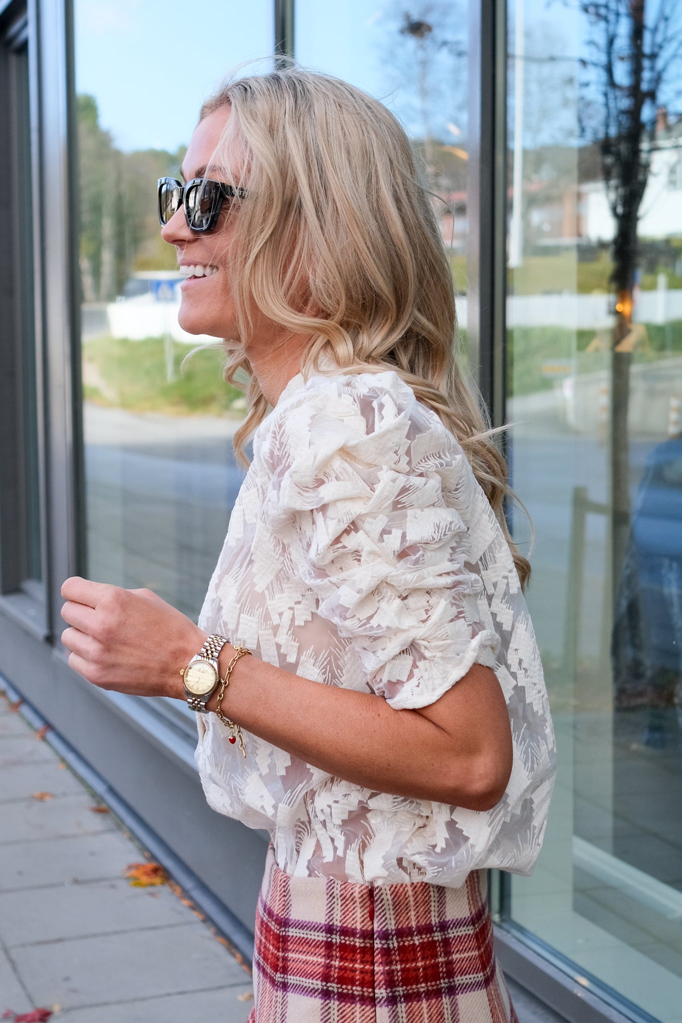 Ann Sofie Blouse Creme