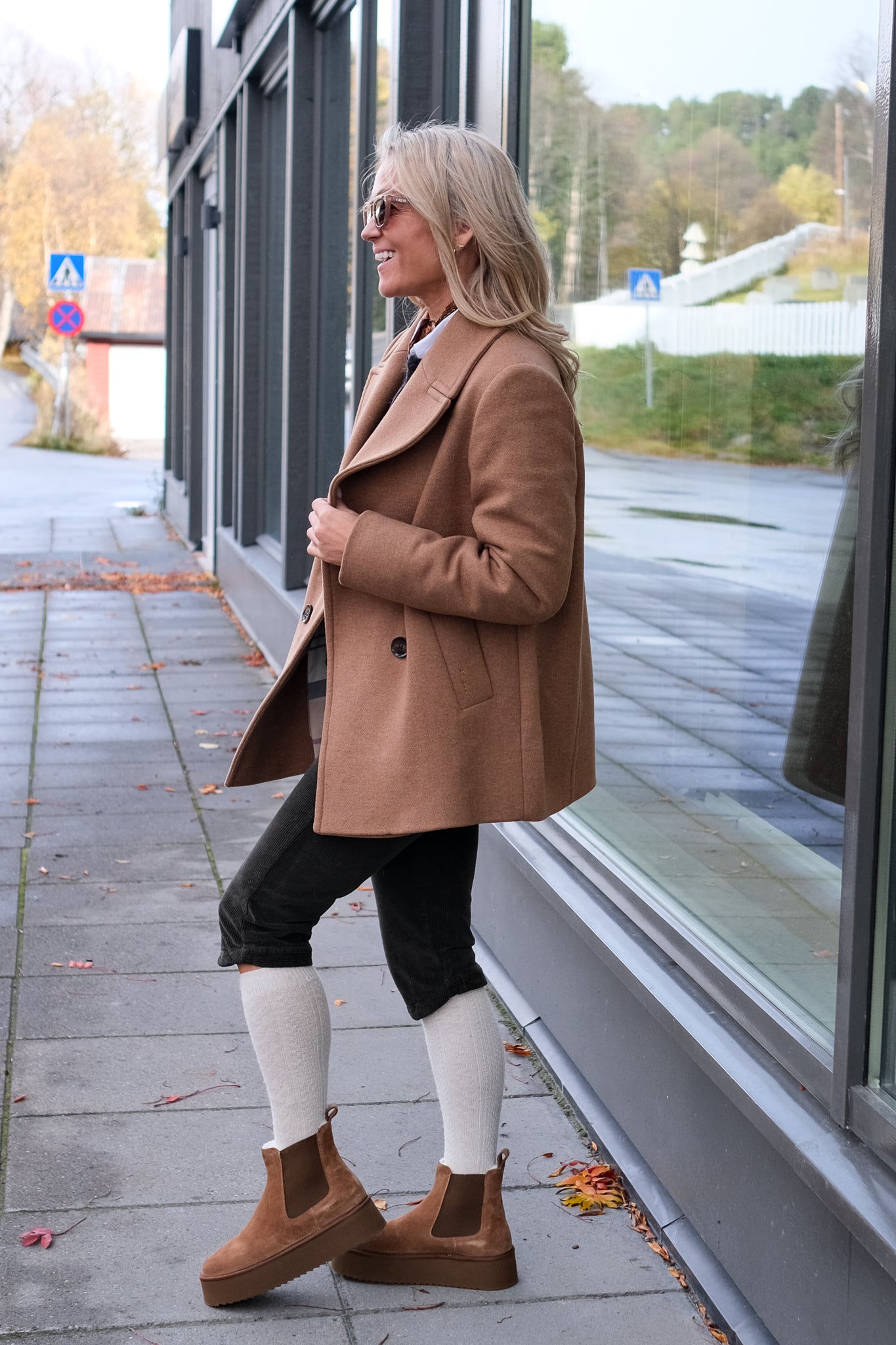 Indie Military Wool Peacoat Camel