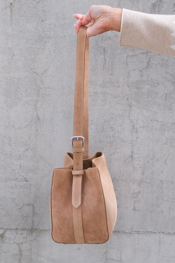 Sac Mini Suede Wet Sand