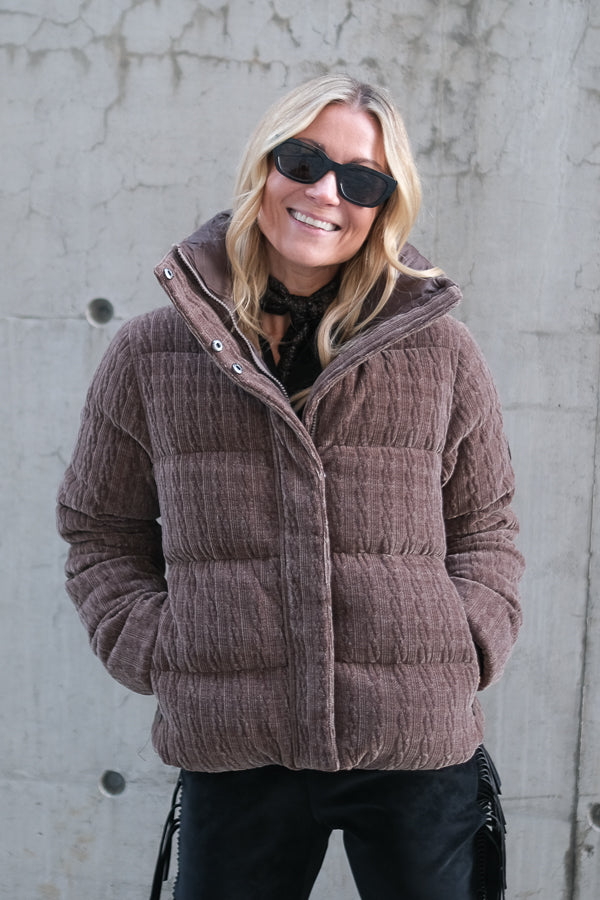Una Down Jacket Brown