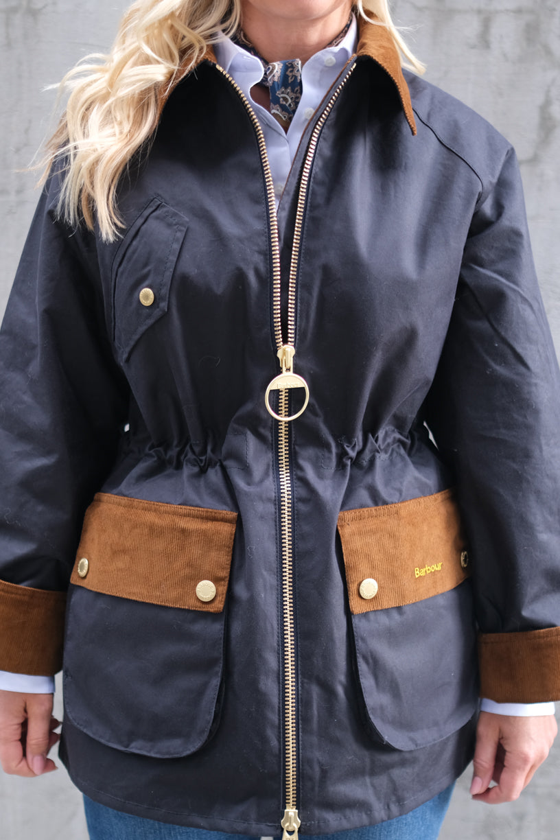 Treeton Wax Jacket Navy