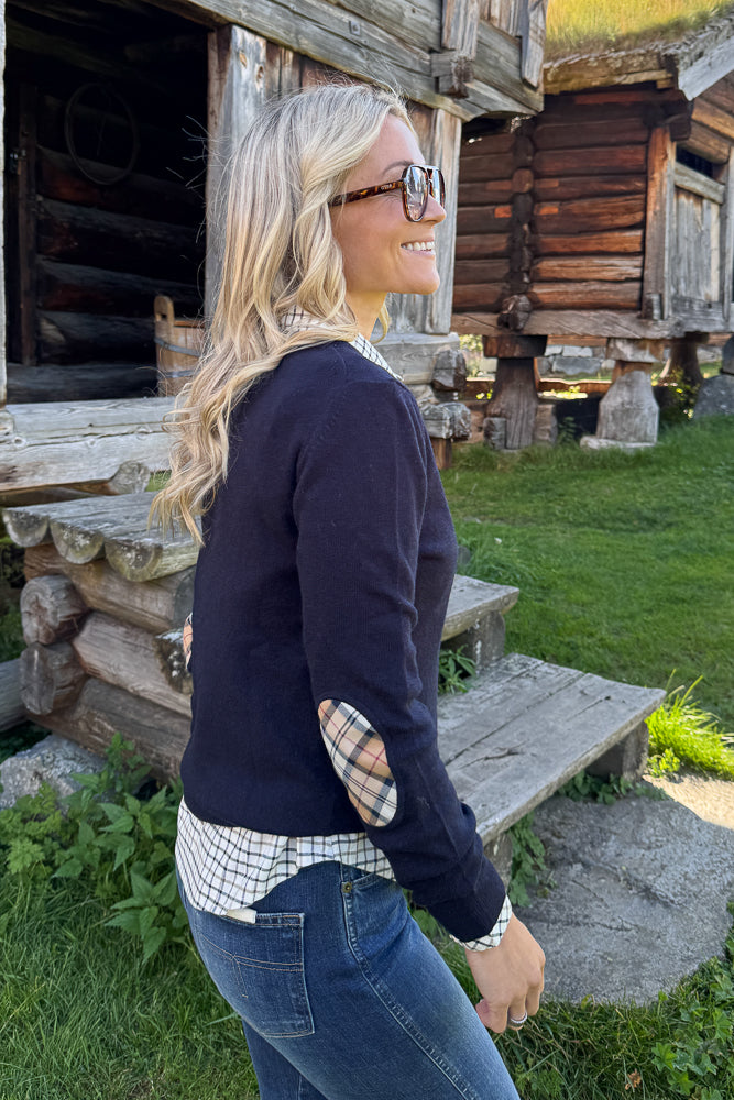 Pendle Crew Knitted Jumper Navy