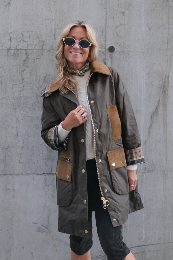 Modern Beaufort Wax Jacket Beech