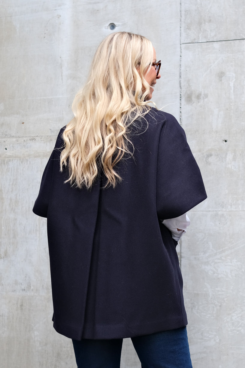 Short Mok Coat Navy