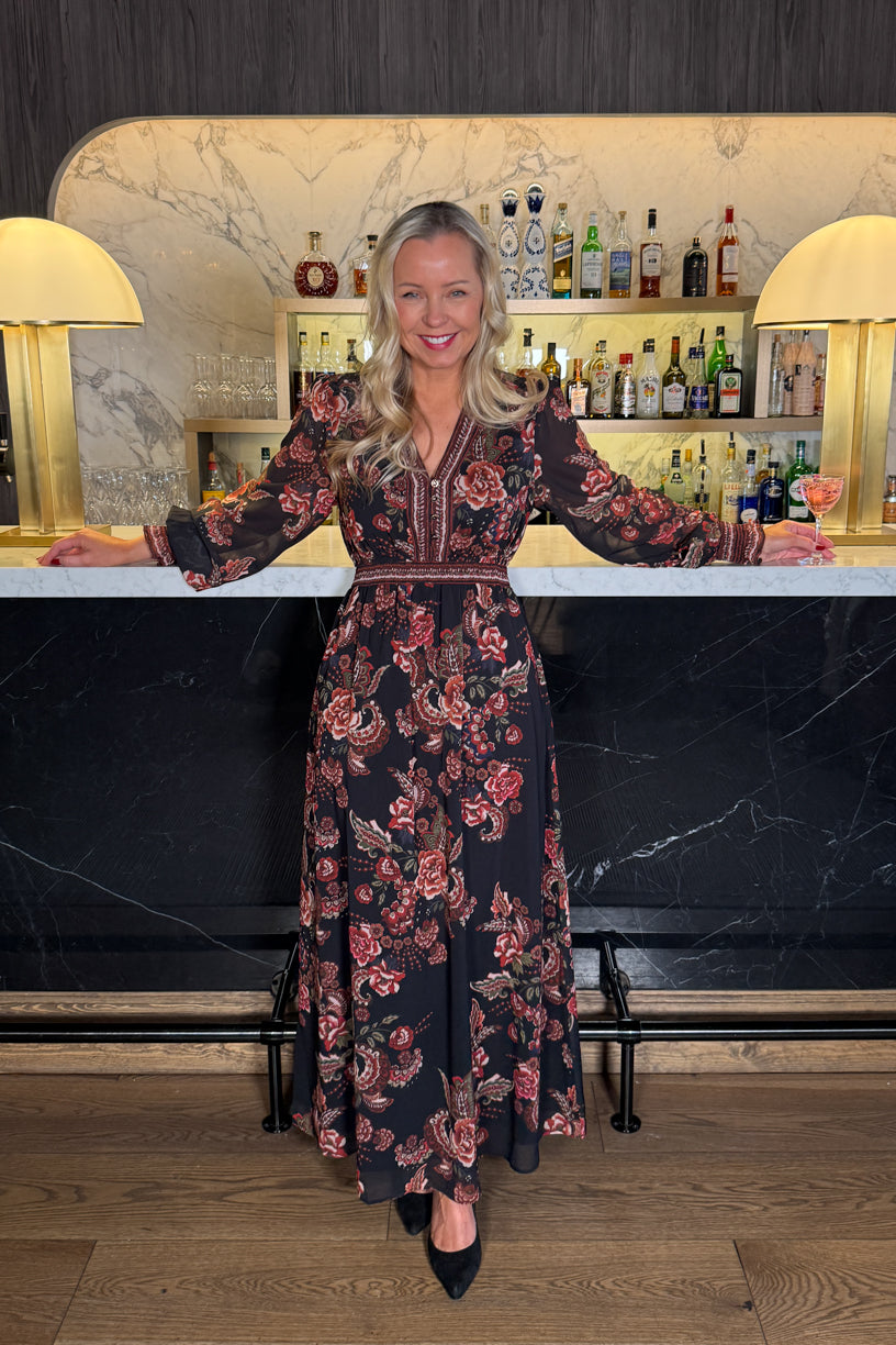 Paytin Long Dress Black