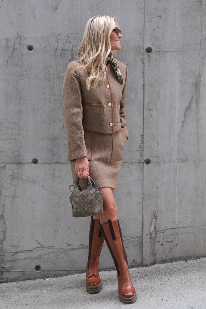 Ninette Dressed Wool Jacket Taupe