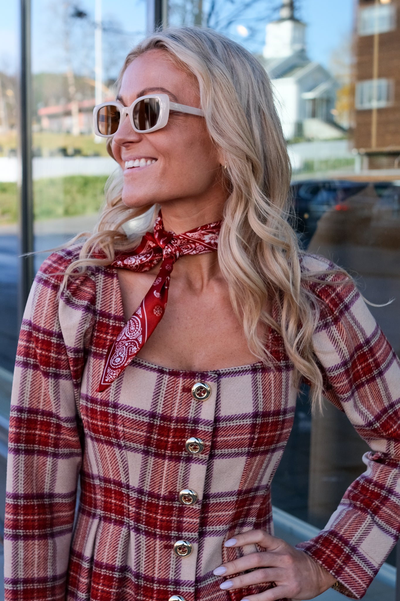 Tailored Mini Dress Checks