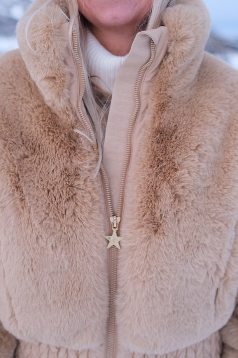 Furry Ski Jacket Caramello