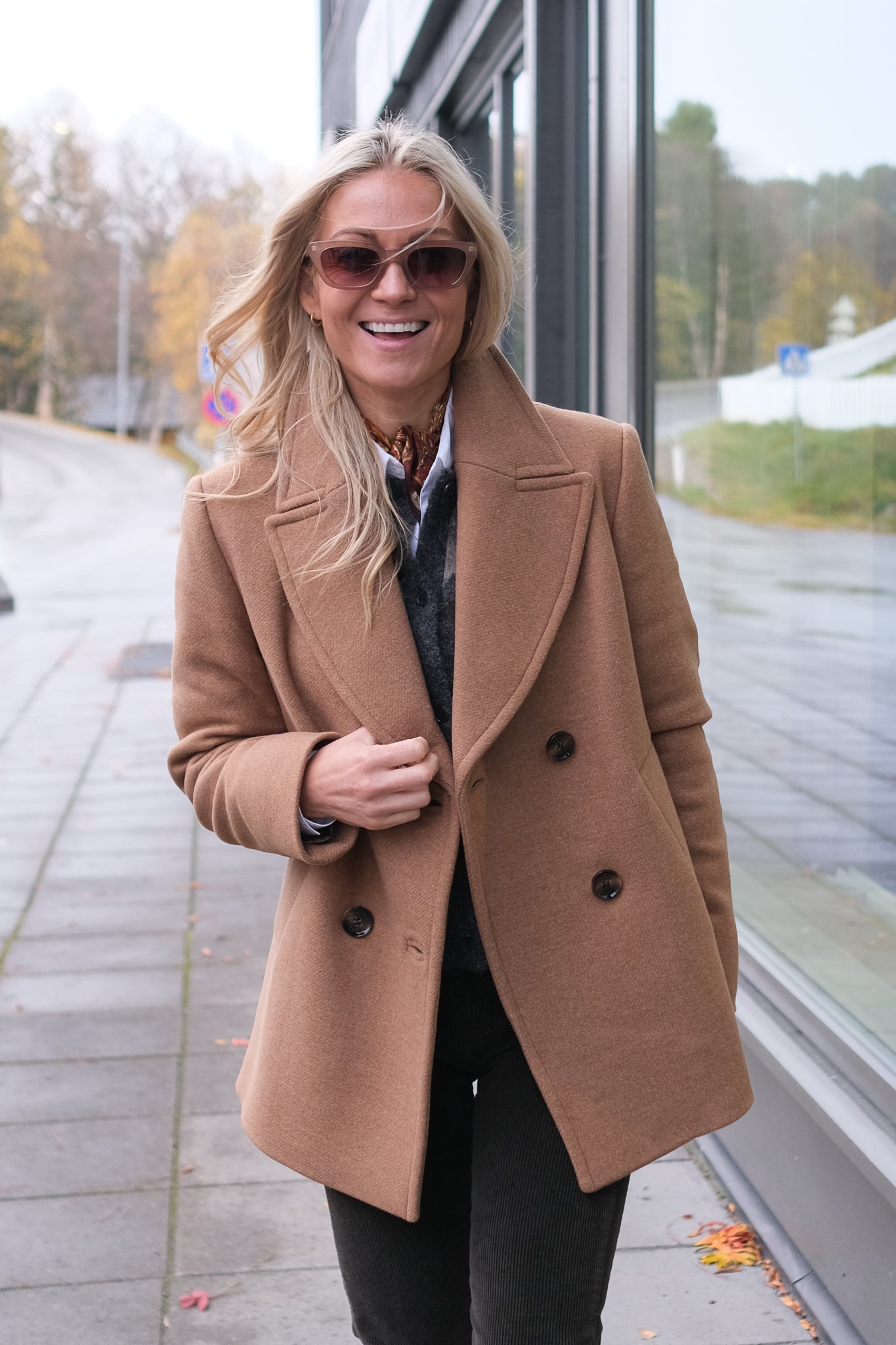 Indie Military Wool Peacoat Camel