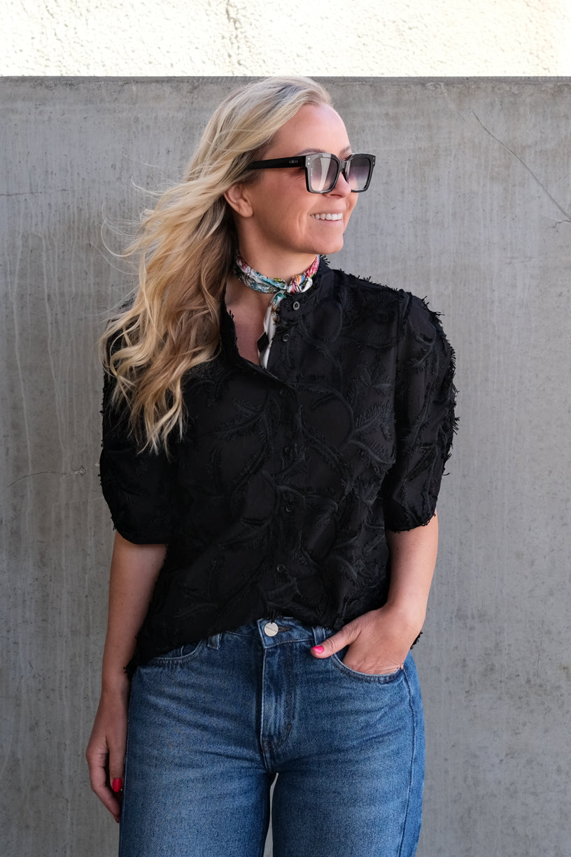 Seena Short Sleeve Shirt Black