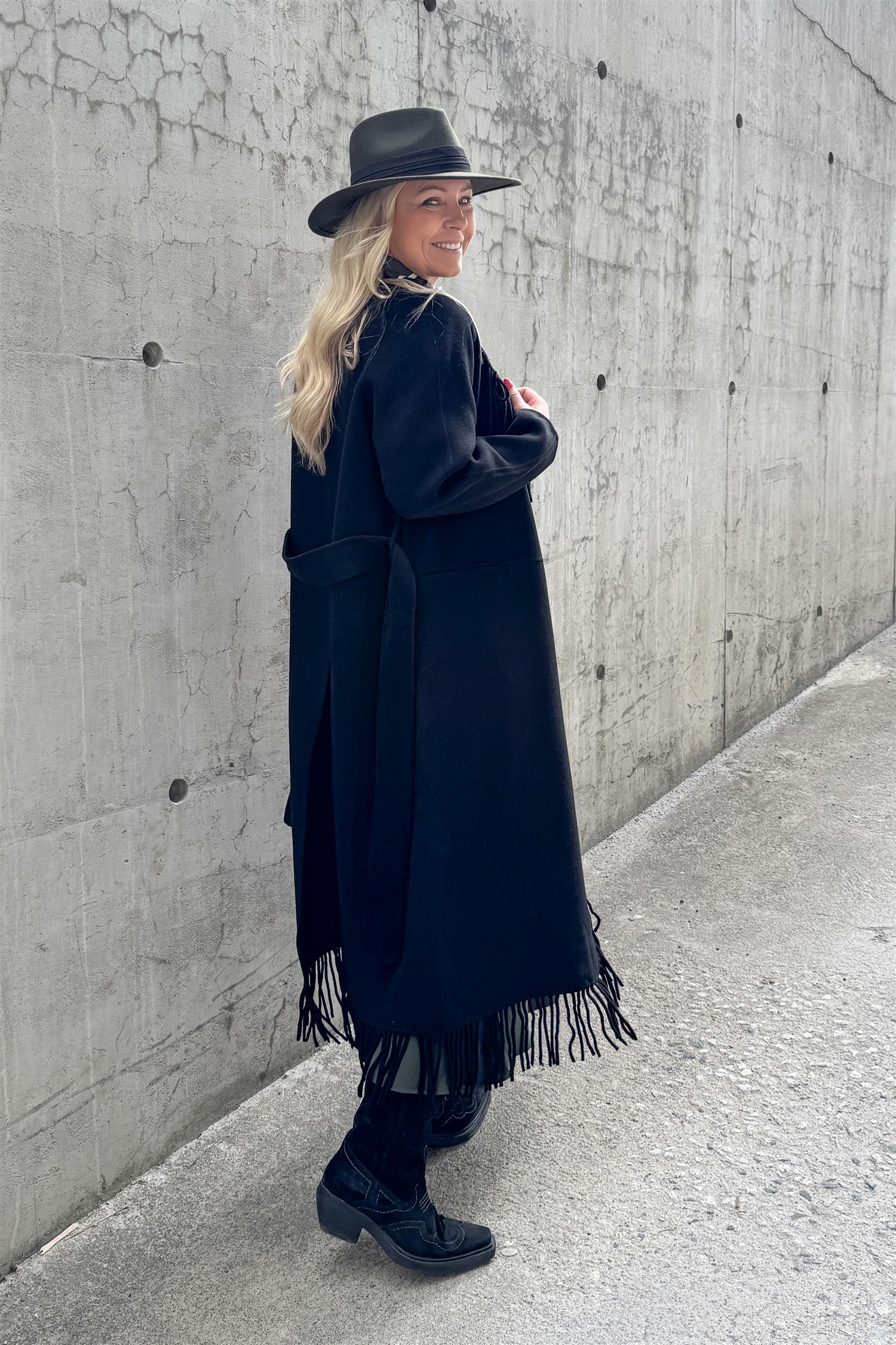 Deborah Wool Coat Black