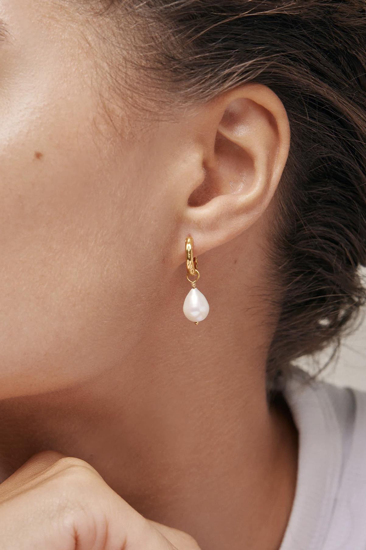 Hoops Significant Pearl Gold