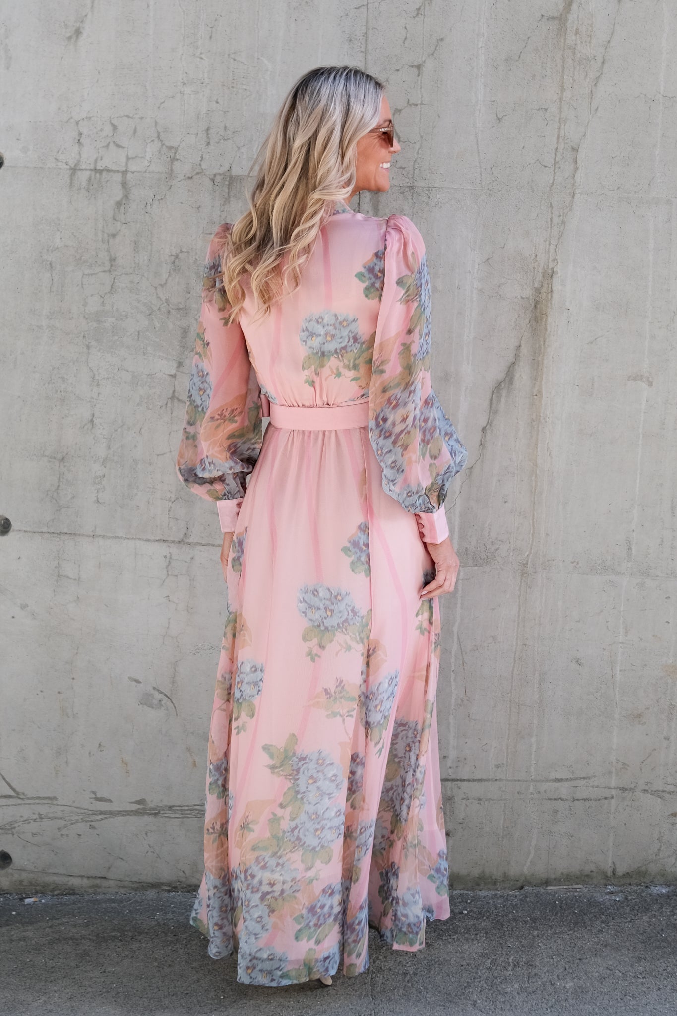 Organza Belt Dress Blue Wallpaper