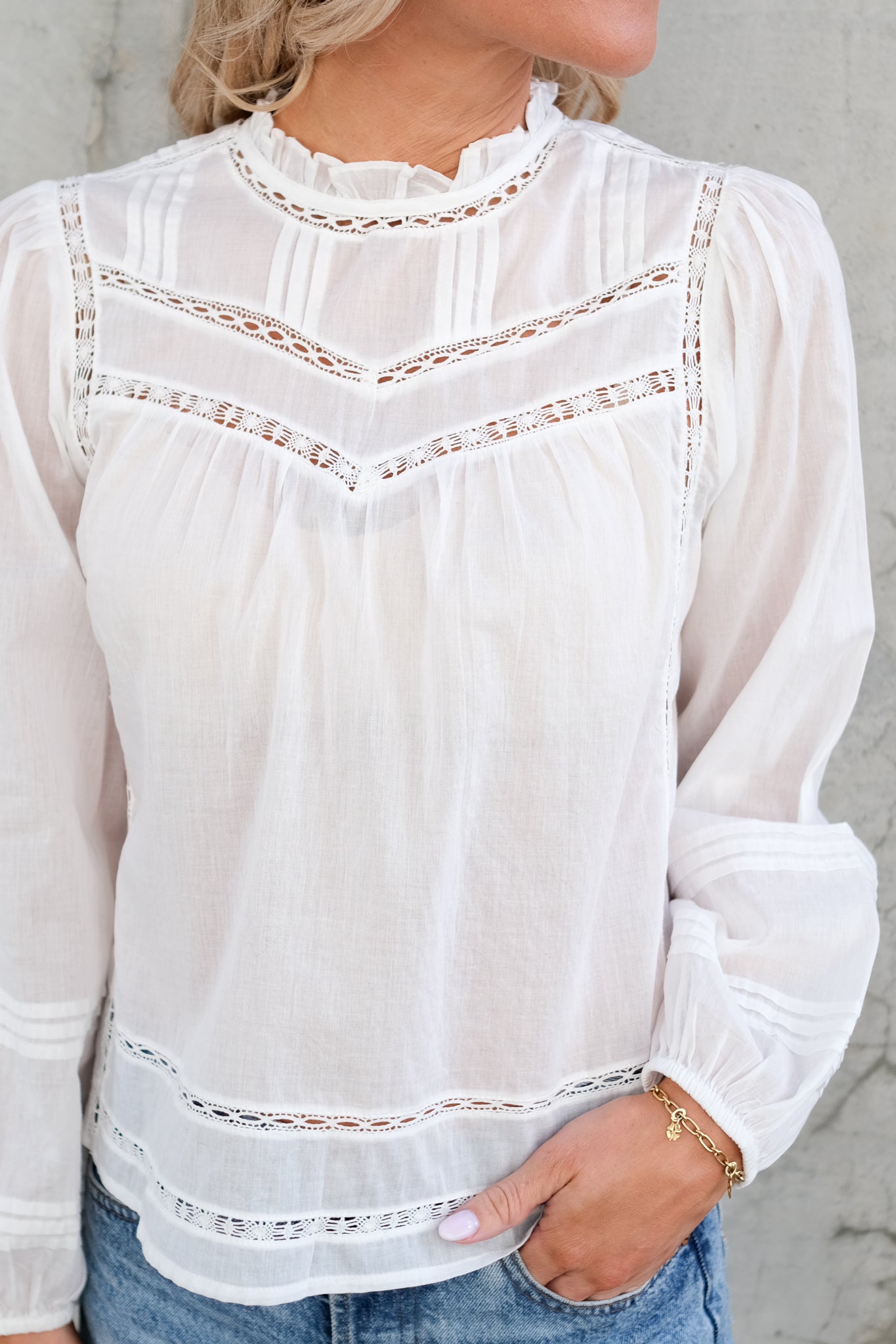 Reyna Blouse White