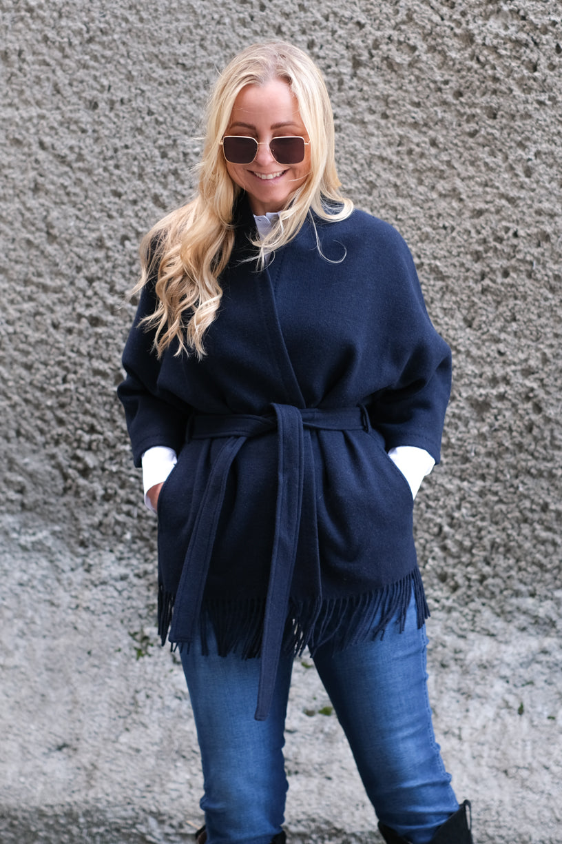 Akila Lambswool Jacket Navy