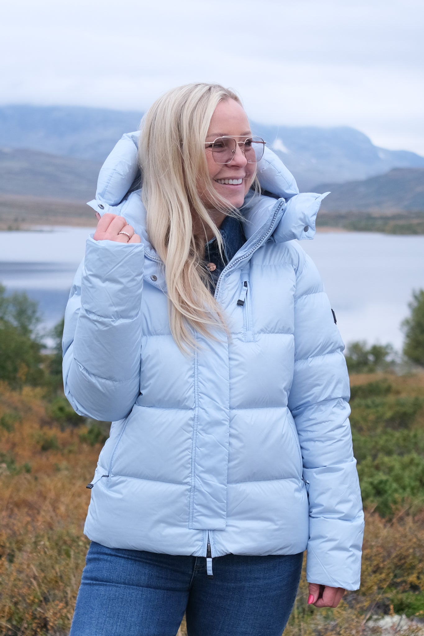 Stella Down Jacket Sky