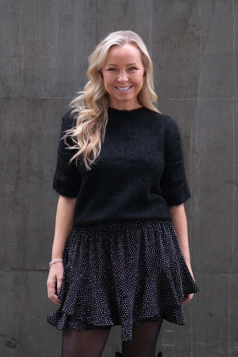 Fluffy Tee Knit Black