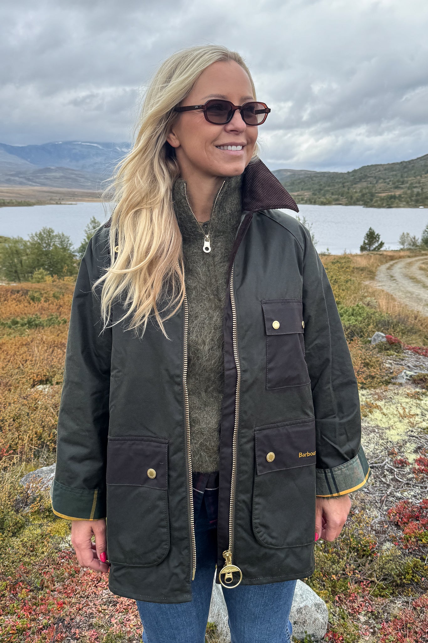 Luella wax jacket Olive