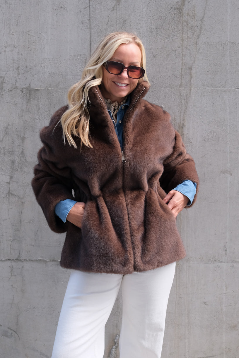 Frankie Faux Mink Choco