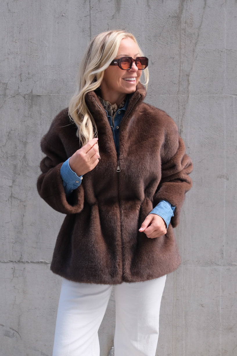 Frankie Faux Mink Choco