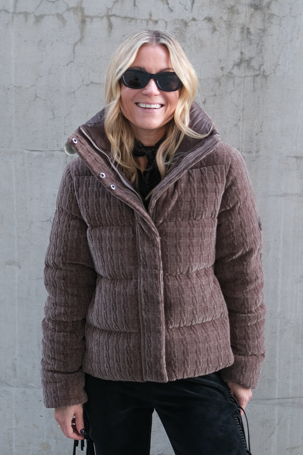 Una Down Jacket Brown