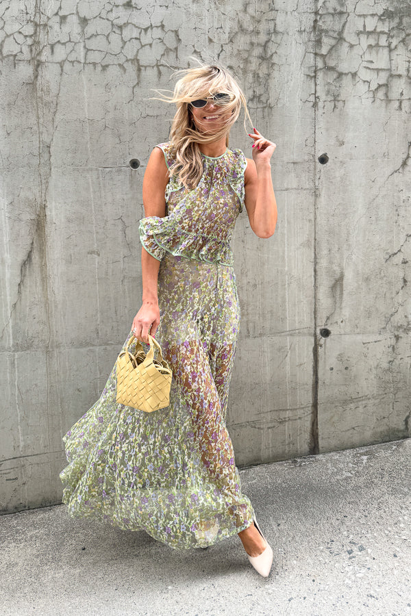Lace Ruffle Top Viola