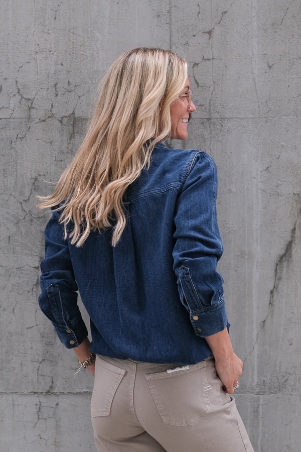 Atticus Shirt Denim Blue Ridge