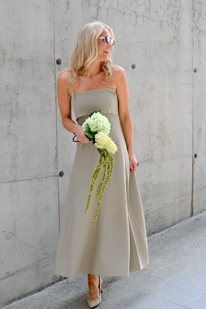 Clementina Midi Dress Khaki