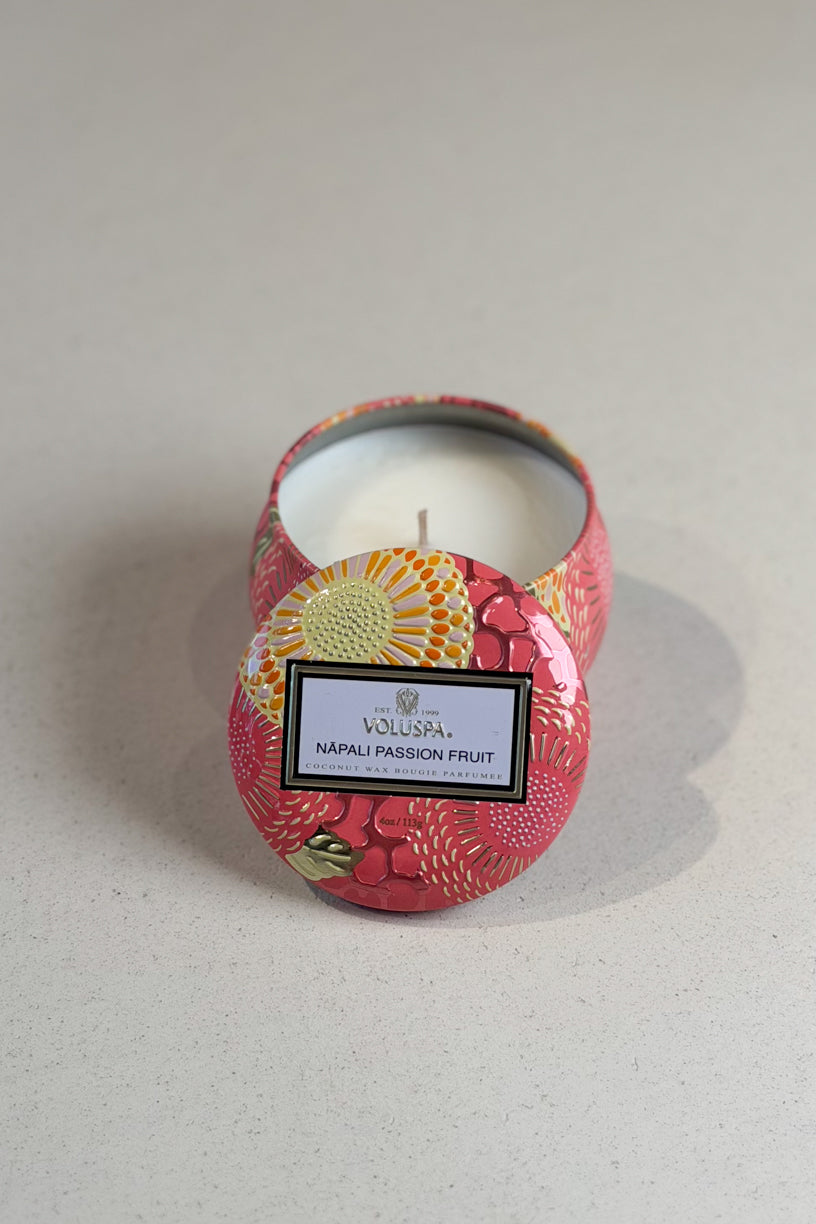 Mini Tin Candle 25timer Napoli Passion Fruits