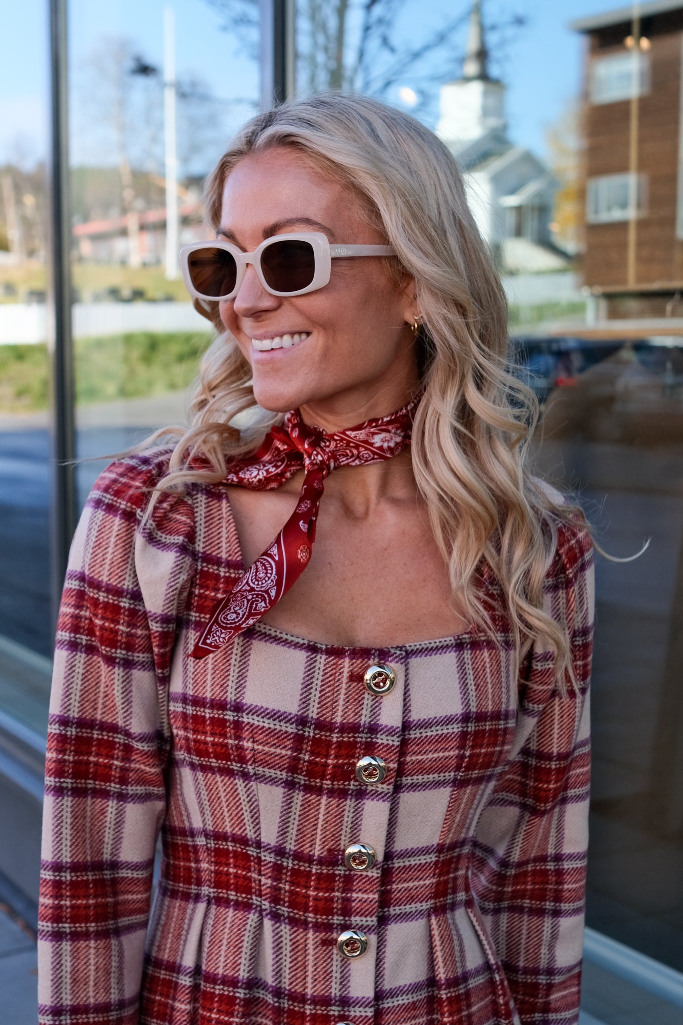 Tailored Mini Dress Checks