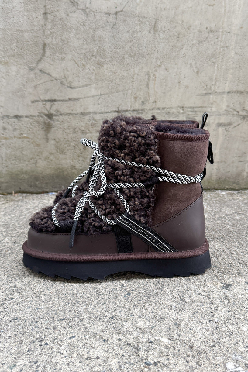 Blurred Teddy Boots Chocolate