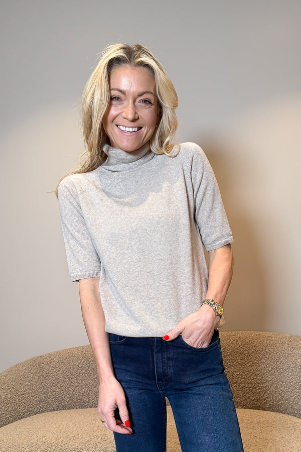 Davies Sweater Light Beige Melange