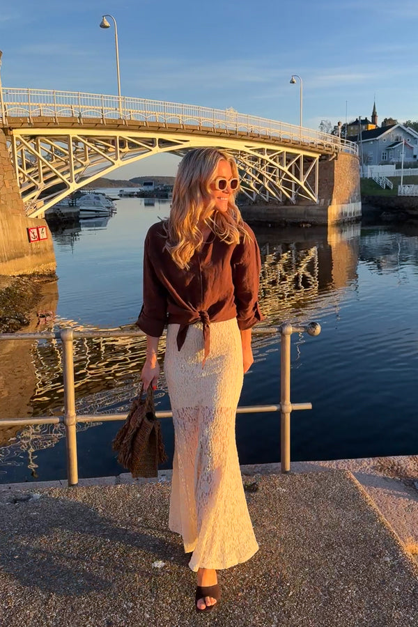 Akasha Lace Skirt Ivory