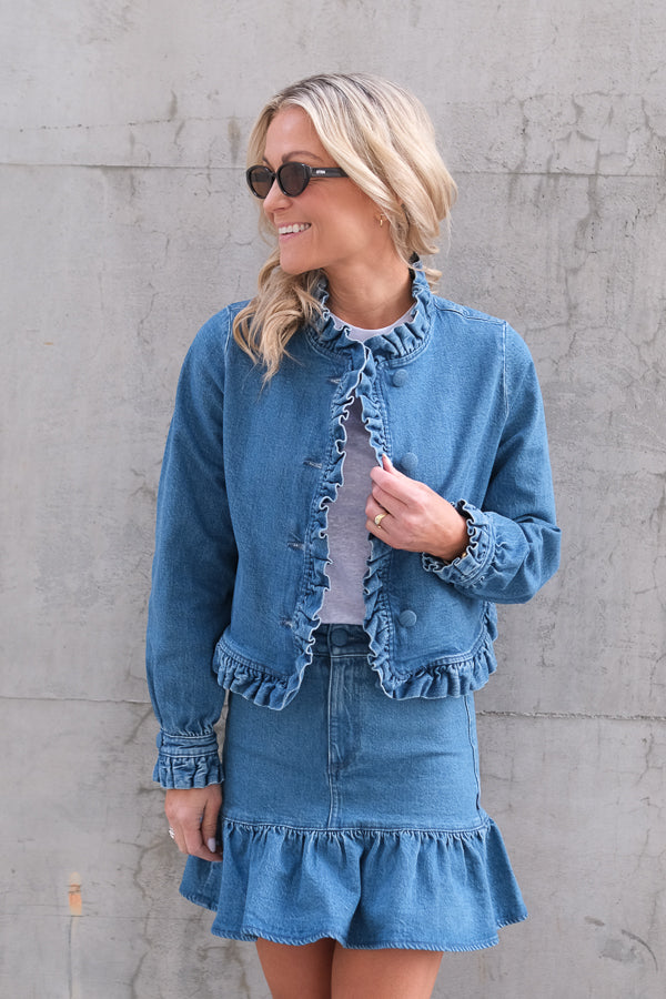 Kajsa Denim Skirt Medium Wash