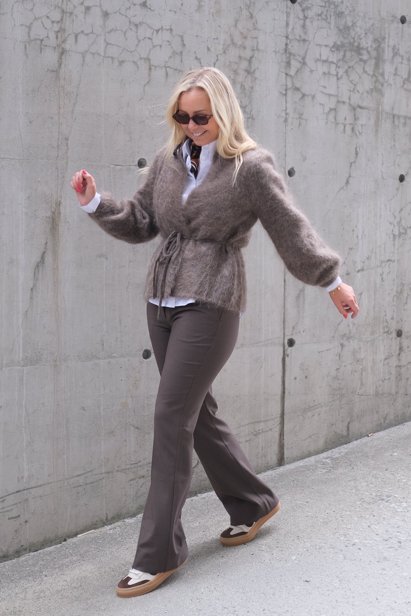 Fredrikke Chunky Cardigan Brown