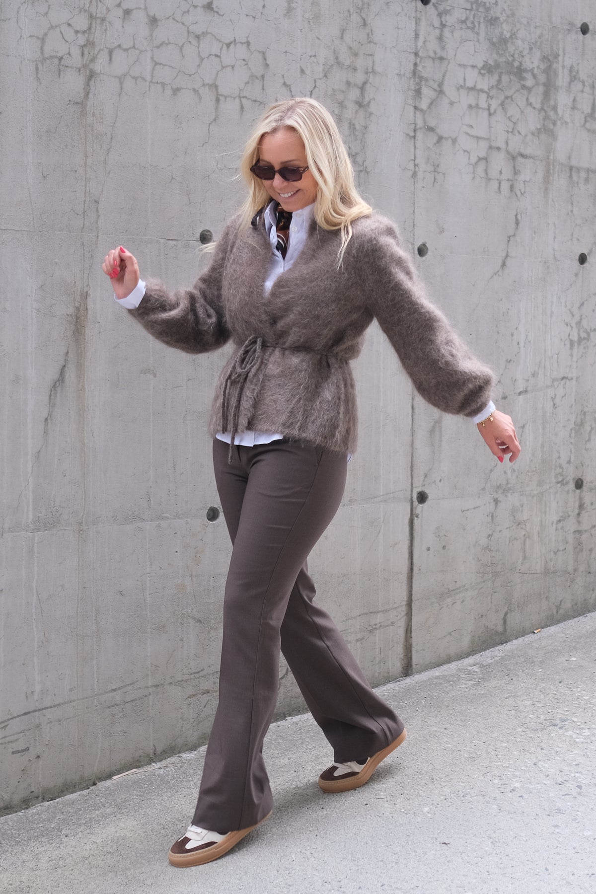 Fredrikke Chunky Cardigan Brown